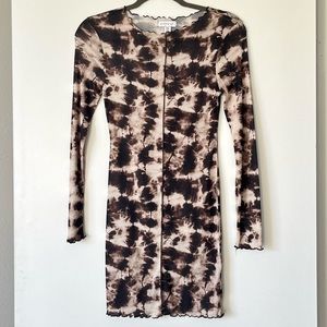 Topshop Longsleeve Mesh Dress